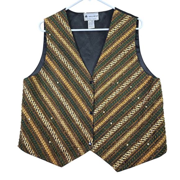 ANA MORI Tops - Ana Mori Embellished Boho Vest Womens All Size (up to XL) Heavily Beaded Cottage